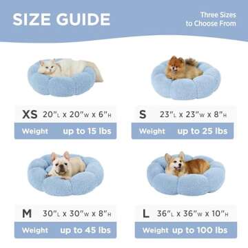 Lesure Calming Medium Pet Bed – Cozy & Machine Washable