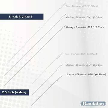 Beadalon Collapsible Eye Needles 2.5-Inch Medium