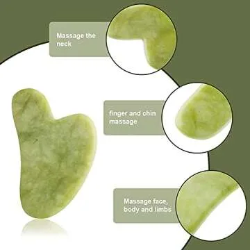 ZEEFAN Gua Sha Massage Tool for Skin & Relaxation