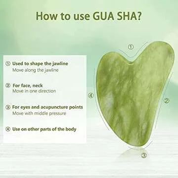 ZEEFAN Gua Sha Massage Tool for Skin & Relaxation