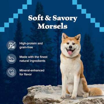 Blue Buffalo Wilderness Wild Bits Soft & Chewy Training Treats for Dogs, Grain-Free, Chicken Recipe, 10-oz. Bag