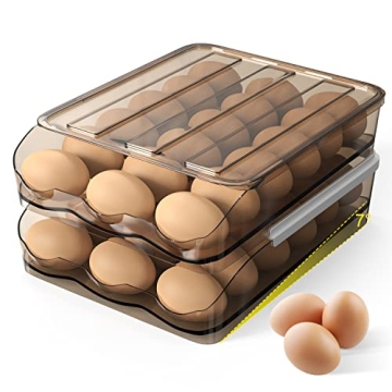 Siewl Egg Container for 36 Eggs, Stackable and Durable