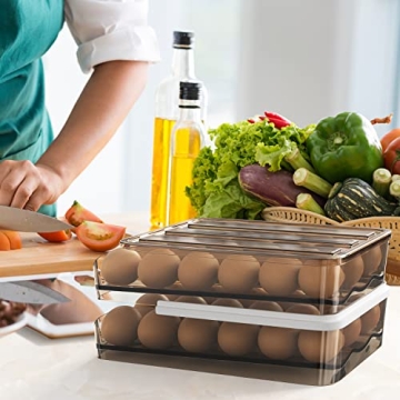 Siewl Egg Container for 36 Eggs, Stackable and Durable