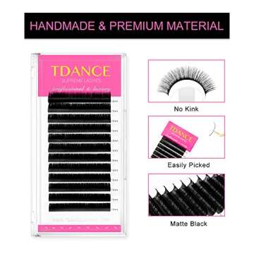 TDANCE Premium C CC D DD J B L Curl Eyelash Extensions - Perfect for Professional Lash Technicians