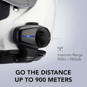 Sena SMH10-10 Motorcycle Bluetooth Headset / Intercom (Single)