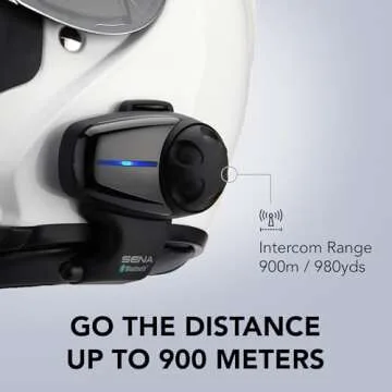 Sena SMH10-10 Motorcycle Bluetooth Headset / Intercom (Single)