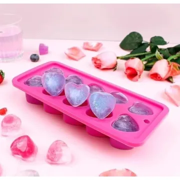 Heart Shaped Ice Cube Tray for Drinks and Desserts