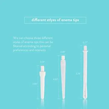 KYZETJD Silicone Enema Kit 2 L Enema Bag 6.3ft. Long Silicone Hose 3 Multi-Size Reusable Tips Controlled Water Flow for Colon Detox Cleanse Enemas
