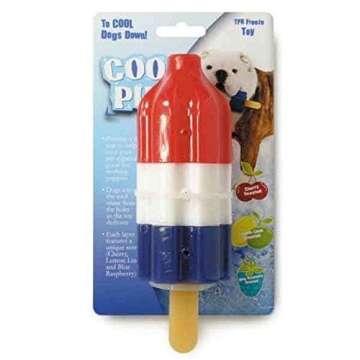 Cool Pup Dog Toy Rocket Pop Ice Cream Popsicle Shaped Frozen Water Summer Toys, Mini