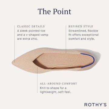 Stylish Rothy's The Point Flats - Eco-Friendly Comfort