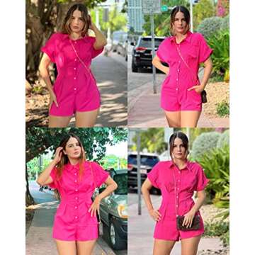 BELONGSCI Women's Sexy High Waist Romper - Perfect for Summer