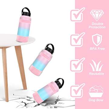 VIKIZUES Silicone Water Bottle Boot: Durable & Stylish