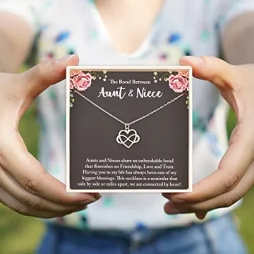 Tiny Infinity Heart Necklace for Aunts - RareLove