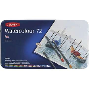Derwent 72 Count Watercolor Pencils for Artists and Hobbyists