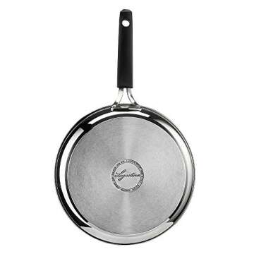 Lagostina Tempra LAGTEIPO Stainless Steel Frying Pan, 24 cm, Silver