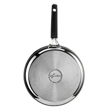 Lagostina Tempra LAGTEIPO Stainless Steel Frying Pan, 24 cm, Silver