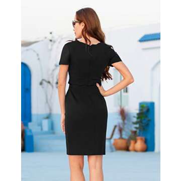 Elegant GRACE KARIN Black Pencil Dress for Women