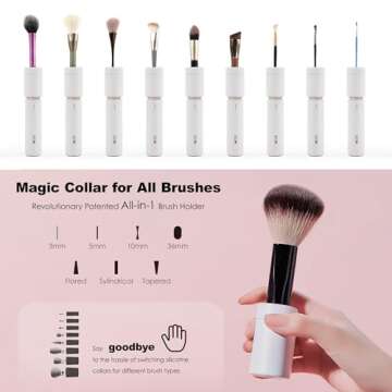 Aprilous Makeup Brush Cleaner - Fast & Universal Fit