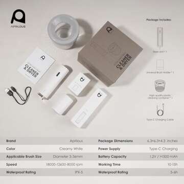 Aprilous Makeup Brush Cleaner - Fast & Universal Fit