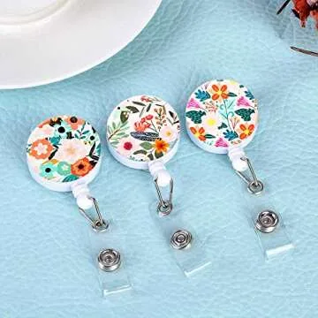Knocent Retractable Badge Holder - Cute Nurse Clips