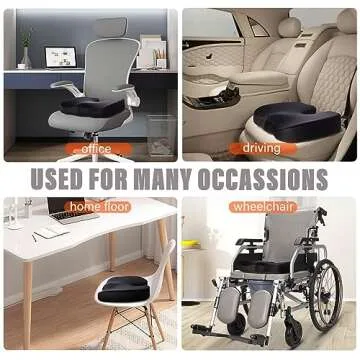 WAOAW Memory Foam Seat Cushion for Comfort and Support