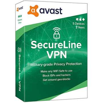 Avast SecureLine VPN 2020, 5 Devices 2 Year