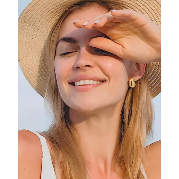 Howoo Gold Stud Earrings Set for Women - Elegant Designs