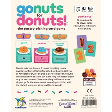 Gamewright Go Nuts for Donuts Card Game for Family Fun