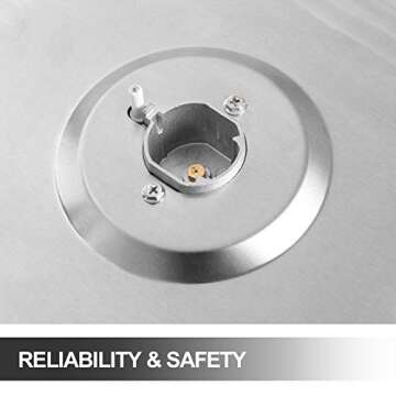 Stainless Steel 24"x20" Built-in Gas Cooktop with 4 Burners