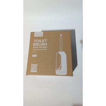 HAMITOR Toilet Bowl Brush Holder Set for Deep Cleaning
