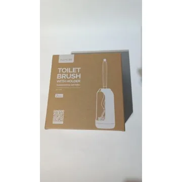 HAMITOR Toilet Bowl Brush Holder Set for Deep Cleaning