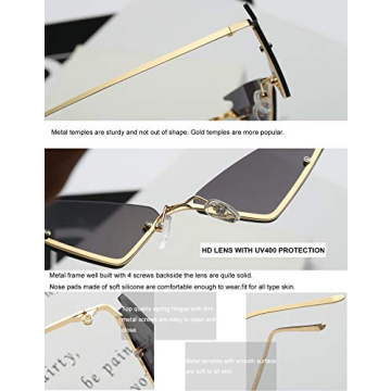 Stylish Armear Small Cateye Sunglasses with UV Protection