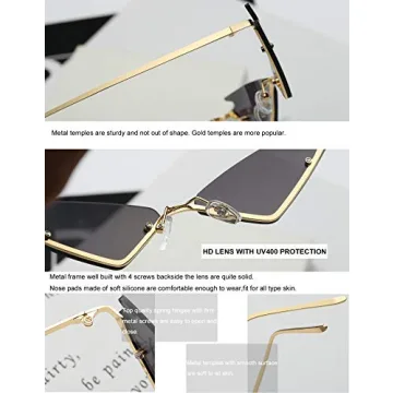 Stylish Armear Small Cateye Sunglasses with UV Protection