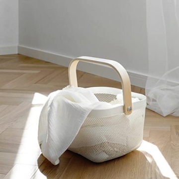 Ymeibe Mesh Steel Storage Organizer Basket for Home Use