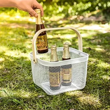 Ymeibe Mesh Steel Storage Organizer Basket for Home Use