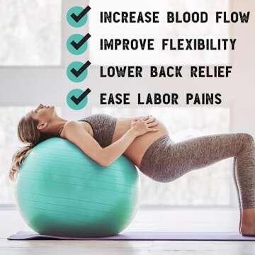 Live Infinitely Exercise Ball - Professional Grade Stability Ball