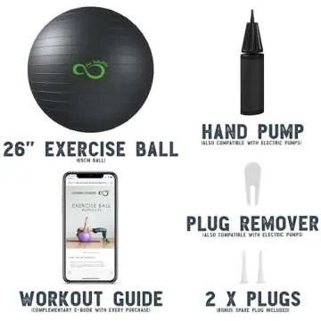 Live Infinitely Exercise Ball - Professional Grade Stability Ball