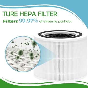 Carmerny HEPA Filters Replacement Compatible with 240 Purifier