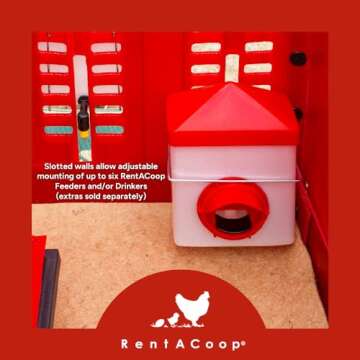 RentACoop Big Red Barn Folding Chick Brooder with Jute Liner Pad