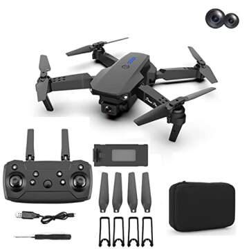 Dual -Shot 1080P Folding Aerial Drone, Hd Camera, Wifi Map High -Definition Aircraft, Remote Control...