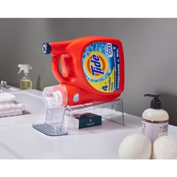 iDesign Clear Acrylic Riser for Organized Laundry Rooms