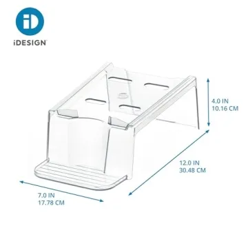 iDesign Clear Acrylic Riser for Organized Laundry Rooms
