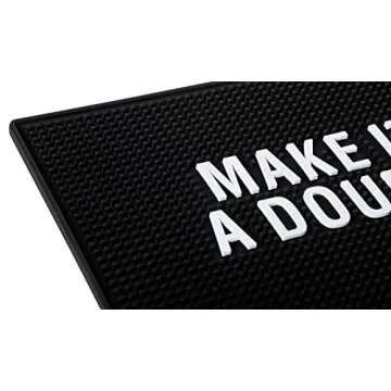Make It A Double Home Bar Mat - Extra Large Rectangular Bar Mat Spill Drip Mat -12" x 18"