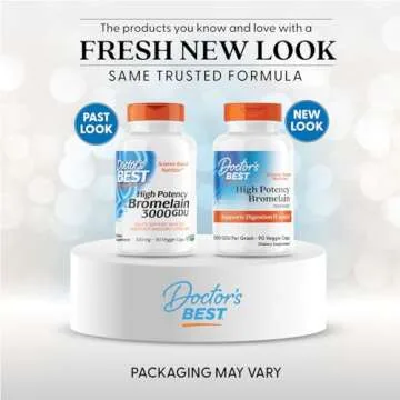 Doctor's Best 3000 GDU Bromelain Proteolytic Digestive Enzymes Supplements, Supports Healthy Digestion, Joint Health, Nutrient Absorption, 500 mg,Capsule, 90 Count(Pack of 1)