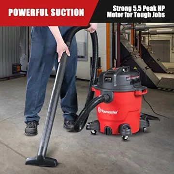 Vacmaster 12 Gallon Wet Dry Vacuum Cleaner with Blower Function