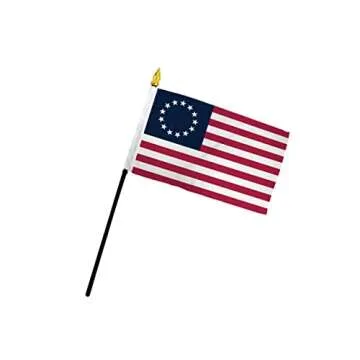 Betsy Ross 4x6in Stick Flag