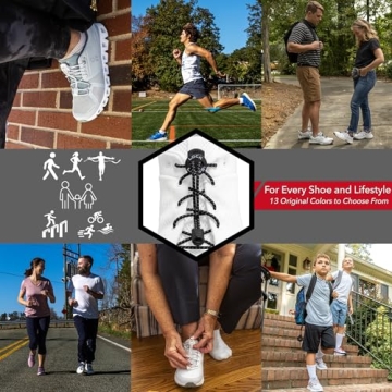 Lock Laces No-Tie Lacing System - Easy & Comfortable Shoelaces