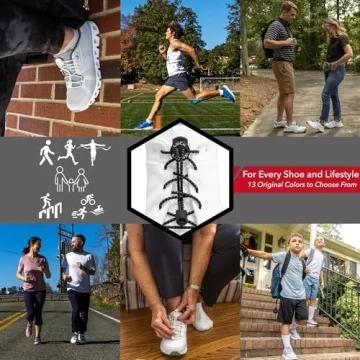 Lock Laces No-Tie Lacing System - Easy & Comfortable Shoelaces