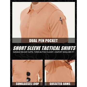 MAGCOMSEN Golf Polos for Men - Stylish & Breathable Shirts