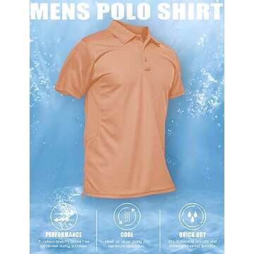 MAGCOMSEN Golf Polos for Men - Stylish & Breathable Shirts
